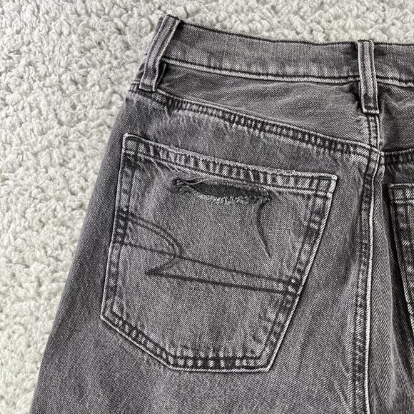 AMERICAN EAGLE 90s BOOTCUT JEANS WOMENS 2 BLACK DISTRESSED 28” WAIST 29” INSEAM - Picture 10 of 15